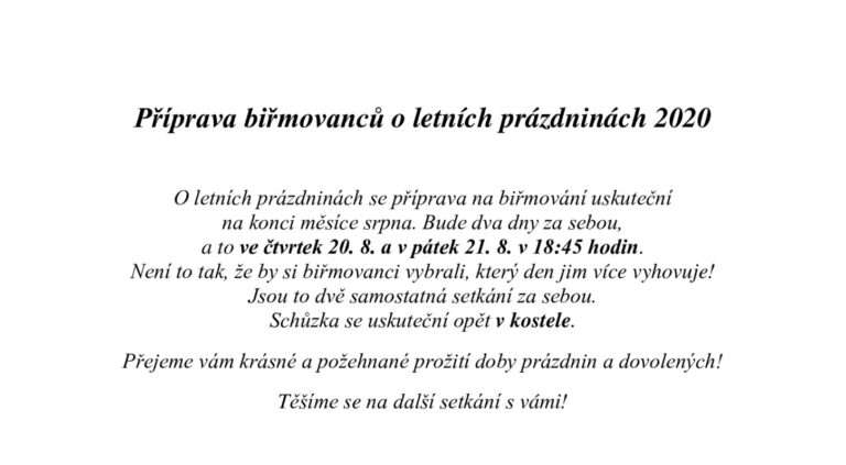 Příprava-biřmovanců-letní-prázdniny-2020